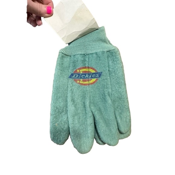 Vintage Dickies green chore gloves Hong Kong NOS - Picture 1 of 8